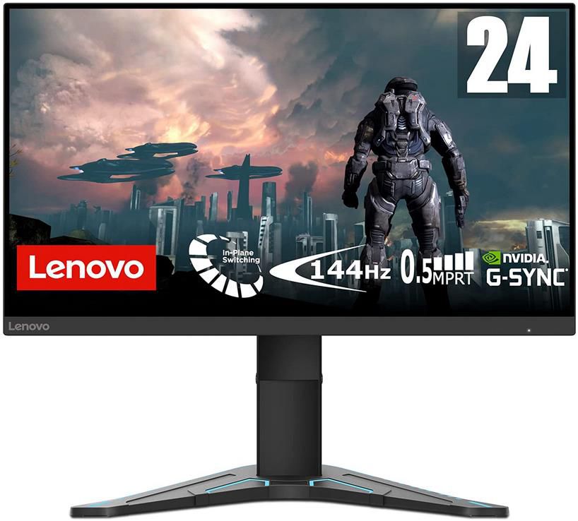 Lenovo G24 20 23,8 Full HD Gaming Monitor mit 144Hz, 1ms, FreeSync für 139,99€ (statt 169€)