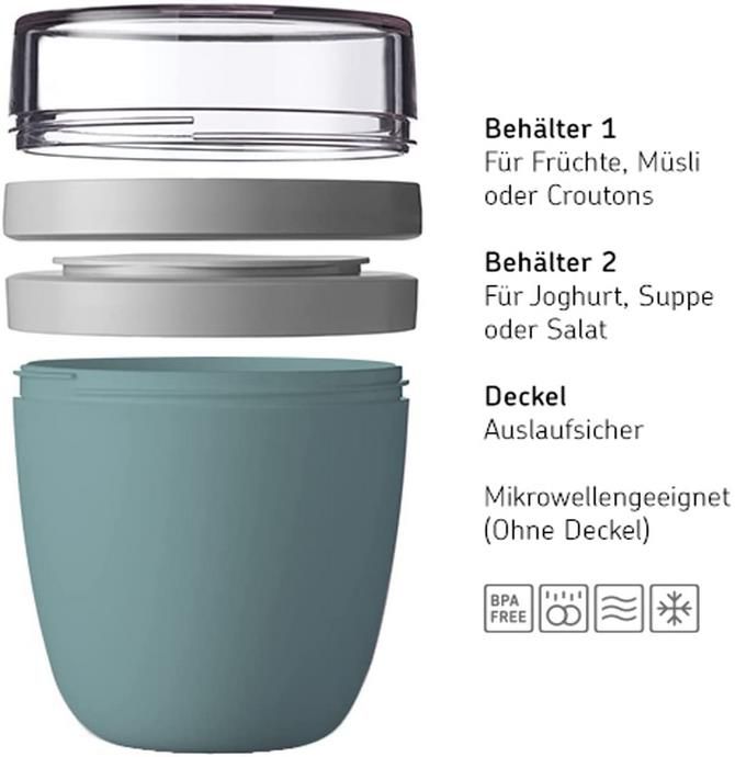 2er Pack Mepal Lunchpot Ellipse   Müslibecher to go für 16,99€ (statt 24€)   Prime