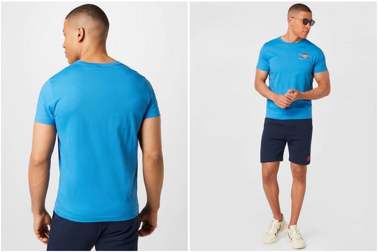 Gant Herren T Shirt in Hellblau für 29,90€ (statt 39€)