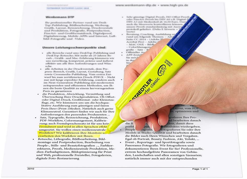 Staedtler Classic 364 A WP8 Textsurfer, Set mit 8 Textmarkern ab 5,89€ (statt 9€)
