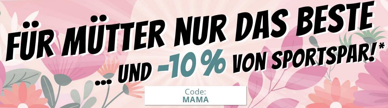 SportSpar: 10% Rabatt zum Muttertag für Damen   z.B. Vans Checkerboard Damen Jacke ab 25,19€