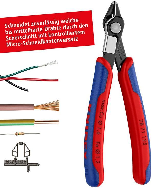 Knipex 78 71 125 Electronic Super Knips,125 mm für 16,97€ (statt 22€)