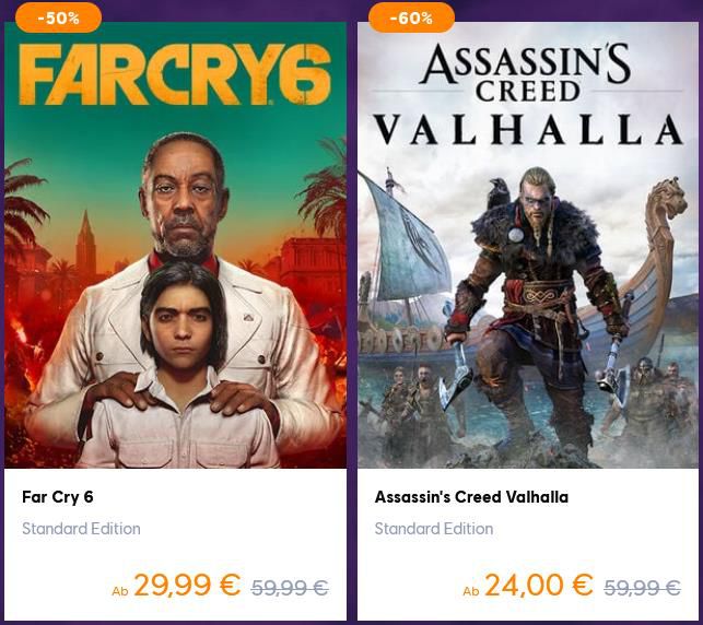 Ubisoft Legendary Sale mit 10€ Rabatt ab 15€ Einkaufswert   Für PC und Konsole