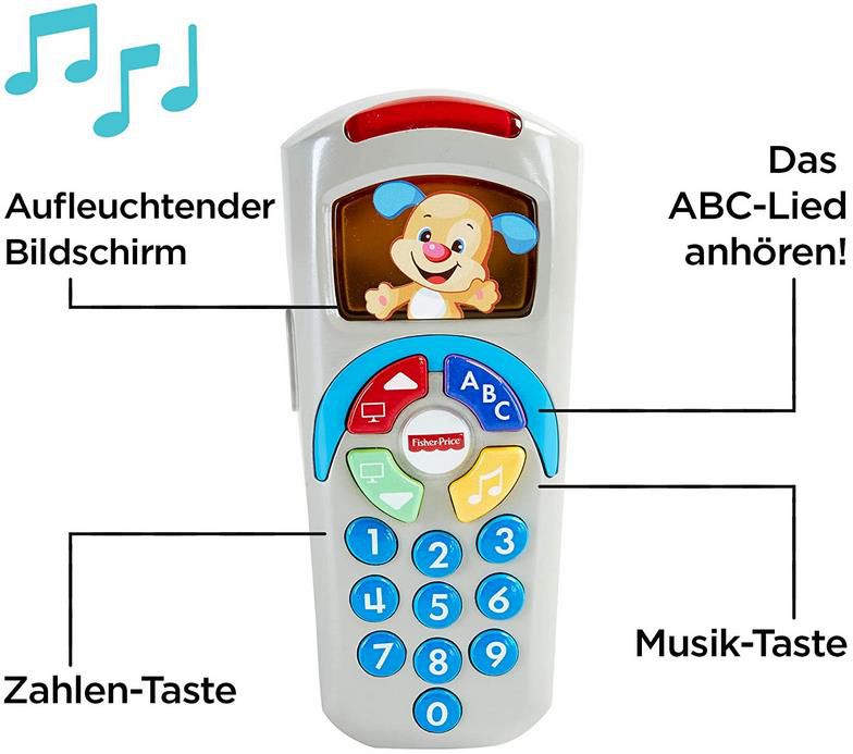 Fisher Price DLD32, Lernspaß Fernbedienung mit Sound und Licht für 8,99€ (statt 15€)   Prime