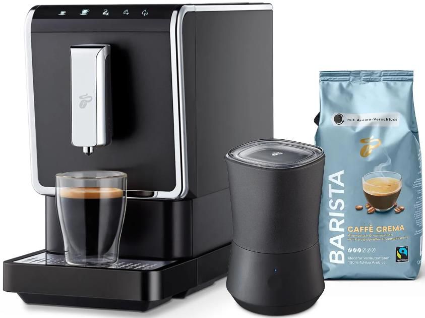 🔥Tchibo Esperto Caffè Kaffeevollautomat + Milchaufschäumer +1kg Barista Kaffee für 269€ (statt 339€)