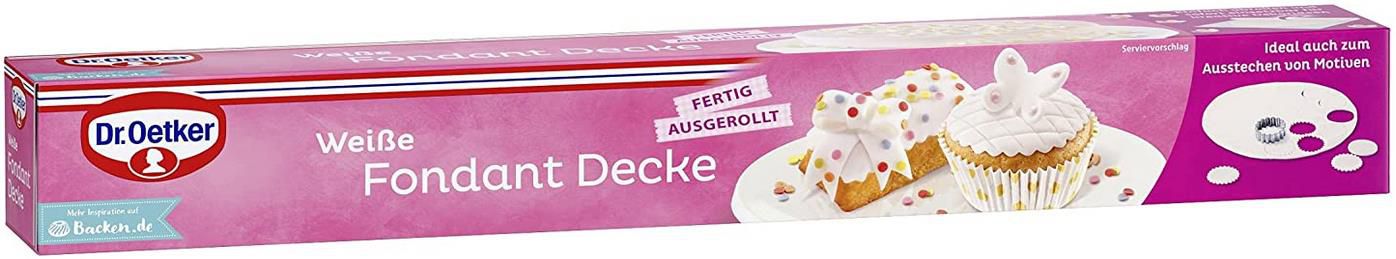 Dr. Oetker Weiße Fondant Decke, 450 g ab 3,03€   Prime Sparabo