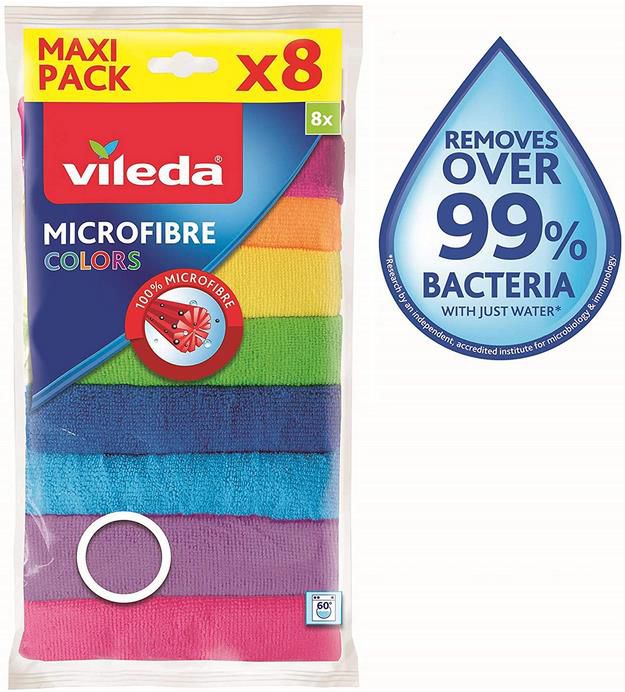 8er Pack Vileda Mikrofaser Allzwecktücher für 4,70€ (statt 7€)   Prime Sparabo
