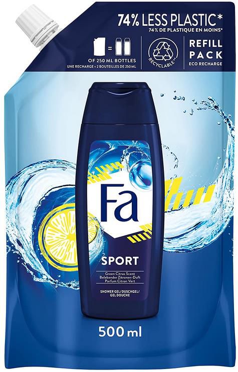 Fa Sport Vitalisierendes Duschgel im Nachfüllbeutel, 500 ml ab 1,39€   Prime Sparabo