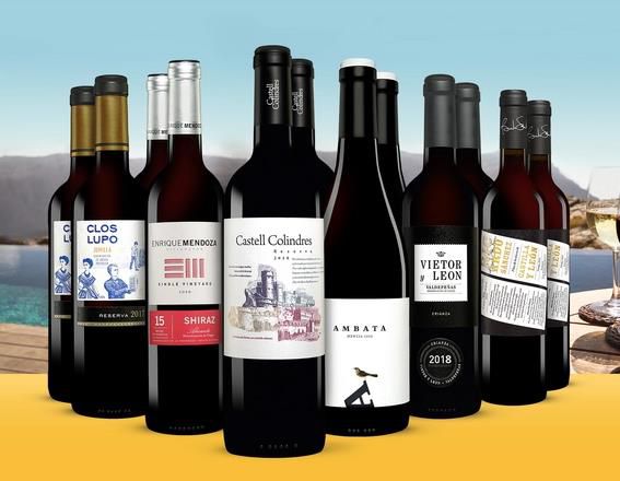 12 Flaschen Spanischer Rotwein als Frühsommer Paket für 50,89€ (statt 107€)