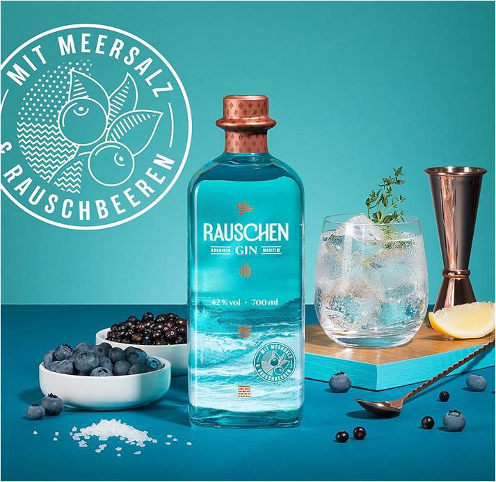 Rauschen Gin aus Norddeutschland, 700ml, 42% vol. für 29,90€ (statt 35€)   Prime