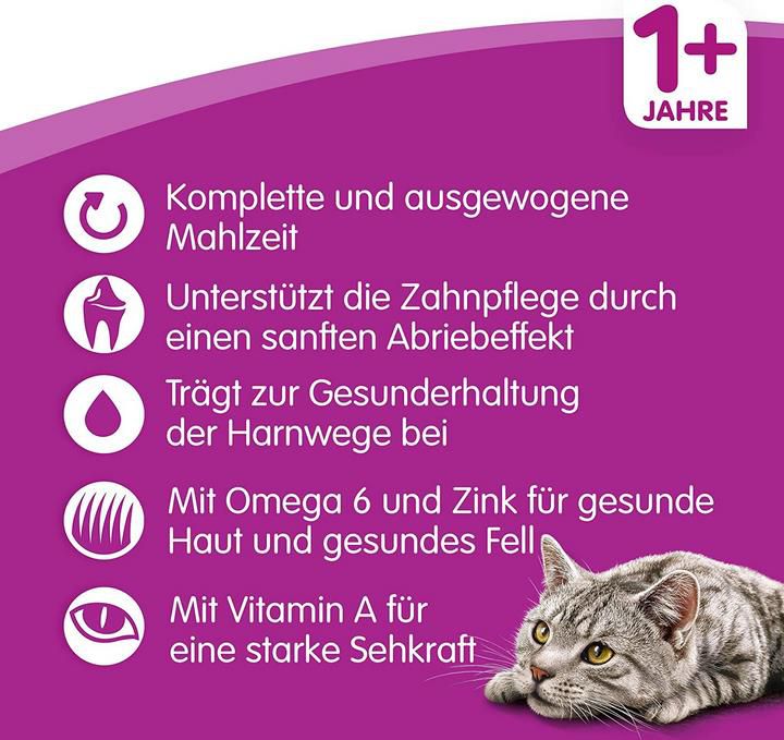 Whiskas Adult 1+ Katzenfutter im 3,8kg Beutel ab 6,86€ (statt 10€)   Prime Sparabo