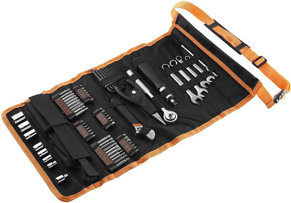 Black+Decker A7063 QZ Mechaniker Set mit Rolltasche, 76 tlg. für 35,98€ (statt 47€)