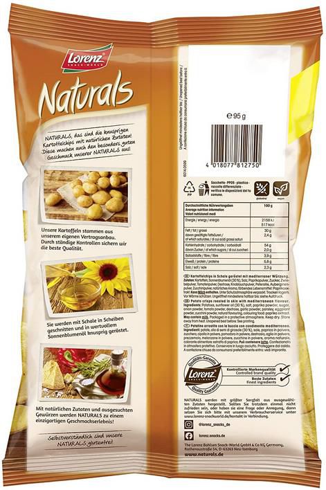 12er Pack Lorenz Snack World Naturals Mediterranes Gemüse ab 14,99€ (statt 17€)   Prime Sparabo