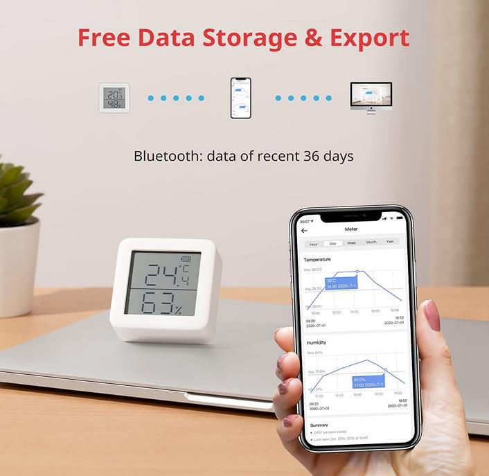 SwitchBot Digital Thermo  und Hygrometer mit Bluetooth für 7,49€ (statt 15€)