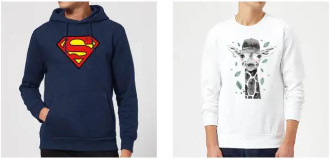 Sowia: 2x Kapuzenpullover oder Sweatshirts ab 29,99€   Über 1.600 Motive!