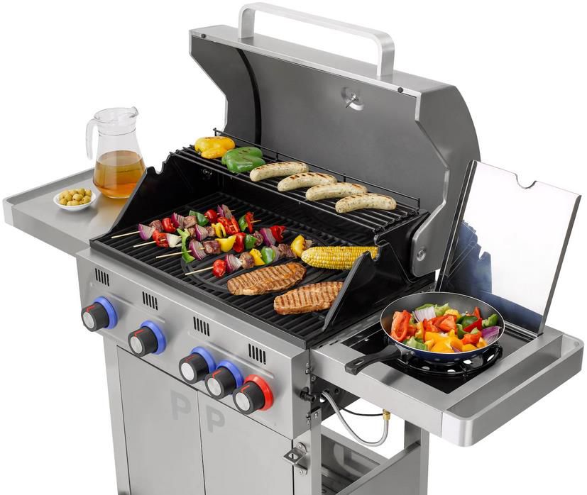 Tepro Gasgrill Wellington 4 mit 4 Brennern und Seitenkocher für 440,99€ (statt 499€)