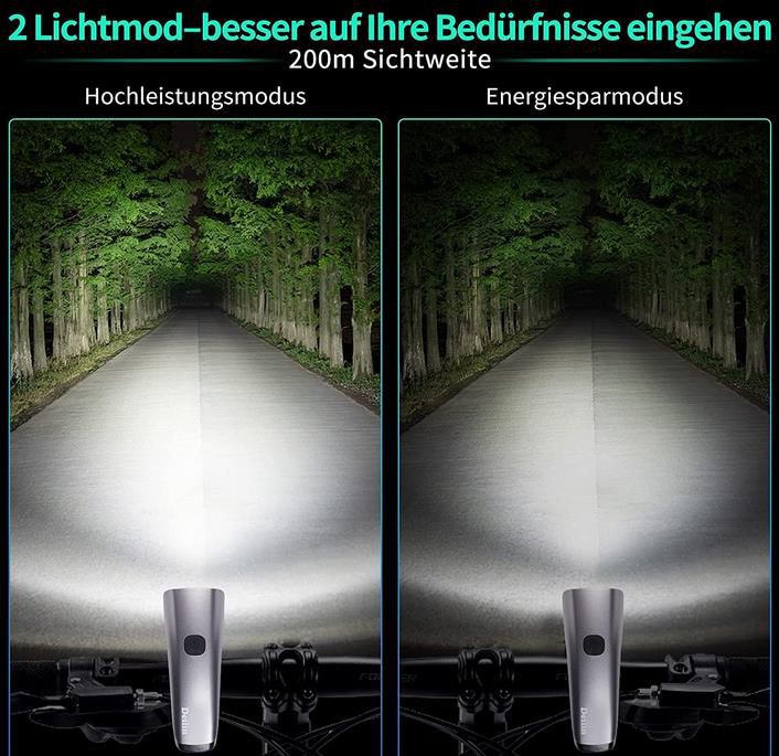 Deilin LED Fahrradlicht Set für Vorne und Hinten für 14,39€ (statt 24€)