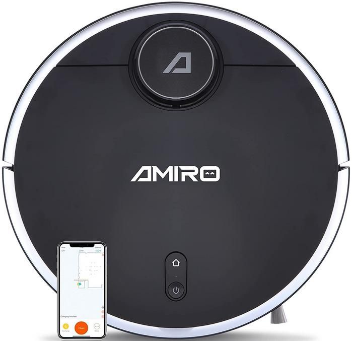 AMIRO R5 Saug  und Wischroboter mit 2.200Pa Saugkraft, Wischfunktion & intelligenter Navigation für 287,40€ (statt 479€)