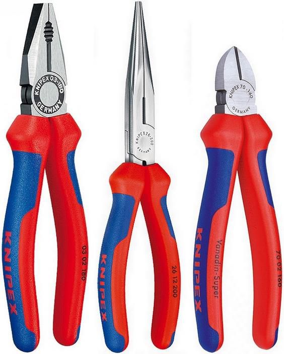 Knipex Zangen Satz, 3 tlg. für Werkstatt und Haushalt für 38,25€ (statt 46€)