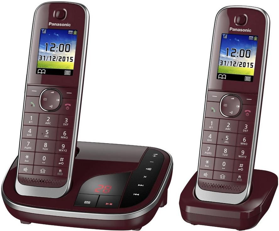 Panasonic KX TGJ322 Schnurloses DECT Telefon mit 2 Mobilteilen und Anrufbeantworter für 67,20€ (statt 78€)
