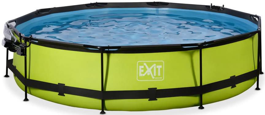 EXIT Lime Pool mit Abdeckung und Filterpumpe   360 x 76cm für 349,99€ (statt 399€)