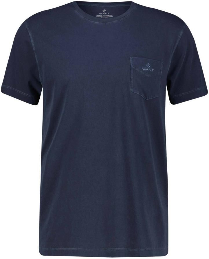 Gant Herren T Shirt mit Brusttasche in Marine für 41,94€ (statt 50€)