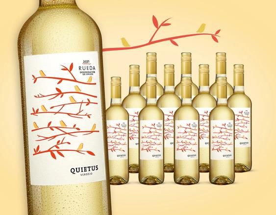 12 Flaschen Quietus Verdejo 2021 Weißwein für 68,40€ (statt 107€)