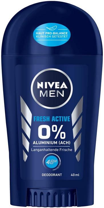 40ml Nivea Men Fresh Active Deo Stift ohne Aluminium für 1,06€ (statt 2,45€)   Prime Sparabo