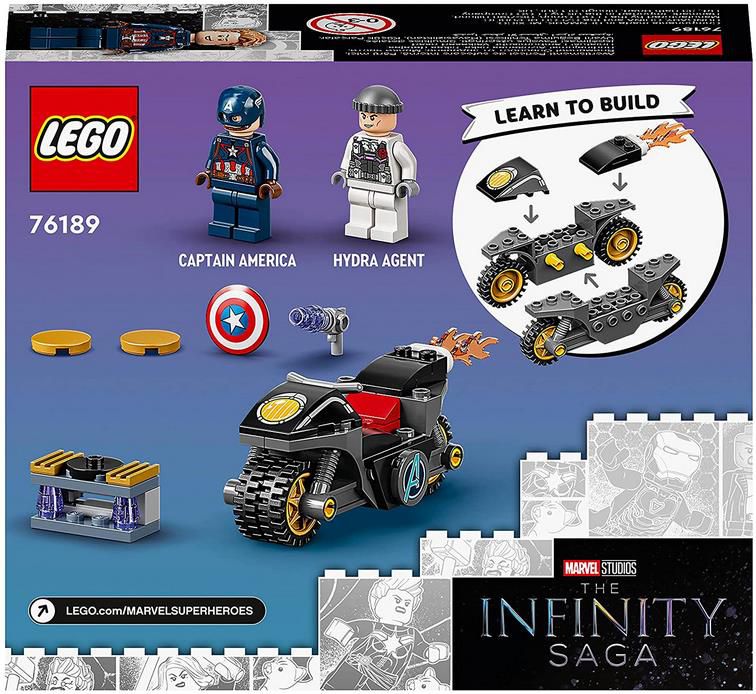 LEGO 76189 Marvel Super Heroes   Duell zwischen Captain America und Hydra Set für 4,78€ (statt 10€)   Prime