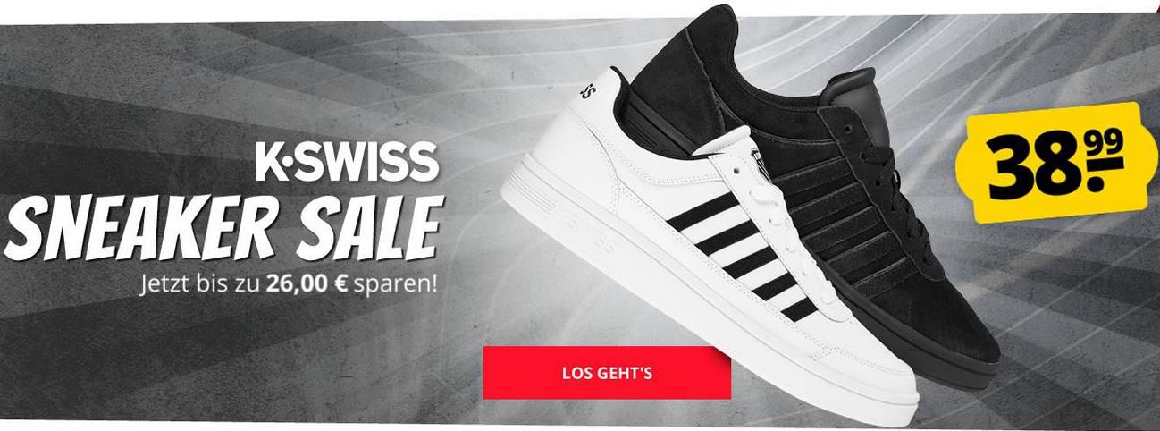 SportSpar K Swiss Sneaker Sale mit 4 Modellen ab 38,99€   z.B. K Swiss Court Cheswick SP SDE ab 38,99€ (statt 50€)