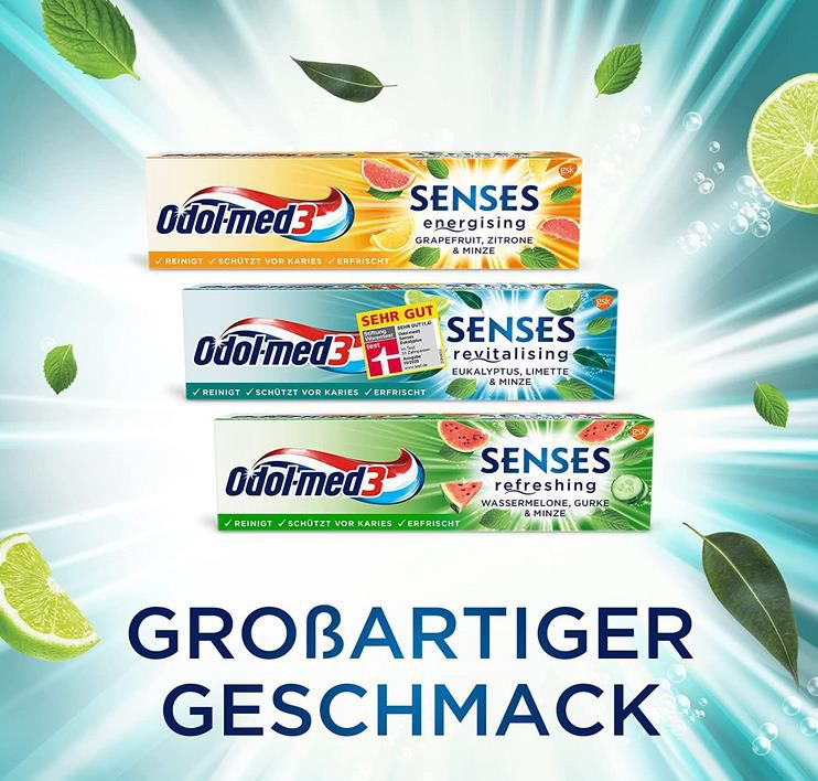 3er Pack Odol med 3 Eukalyptus, Wassermelone und Grapefruit ab 2,62€ (statt 5€)   Prime Sparabo