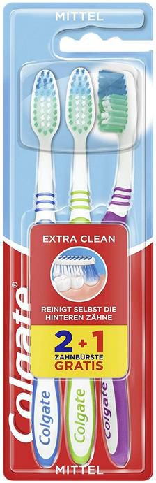 12er Pack Colgate Zahnbürste Extra Clean, mittel, 4 x 3 Stück ab 5,29€ (statt 8€)   Prime Sparabo