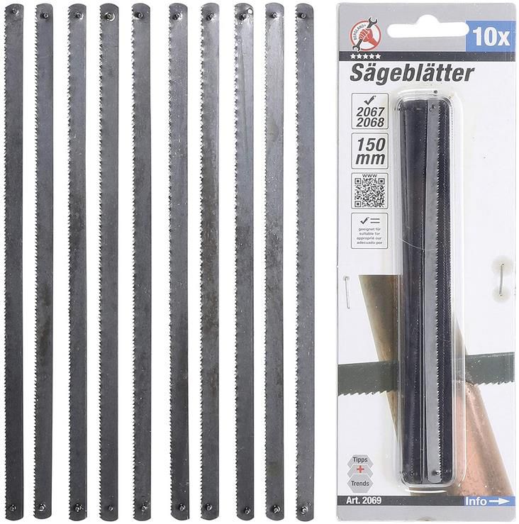 10er Pack BGS Diy 2069 Ersatz Sägeblätter, 150 mm für 1,09€ (statt 7€)   Prime