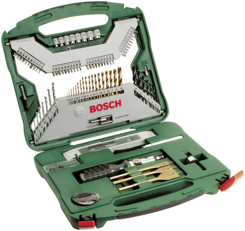 Bosch X Line Titanium Bohrer  und Schrauber Set im Koffer, 100tlg. ab 28,71€ (statt 34€)