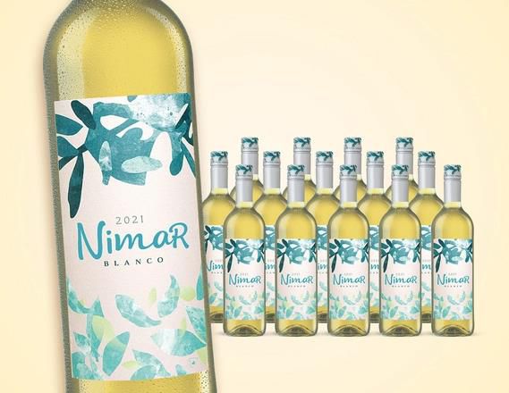 15 Flaschen Nimar Blanco 2021   Spanischer Weißwein, halbtrocken für 45,89€ (statt 74€)