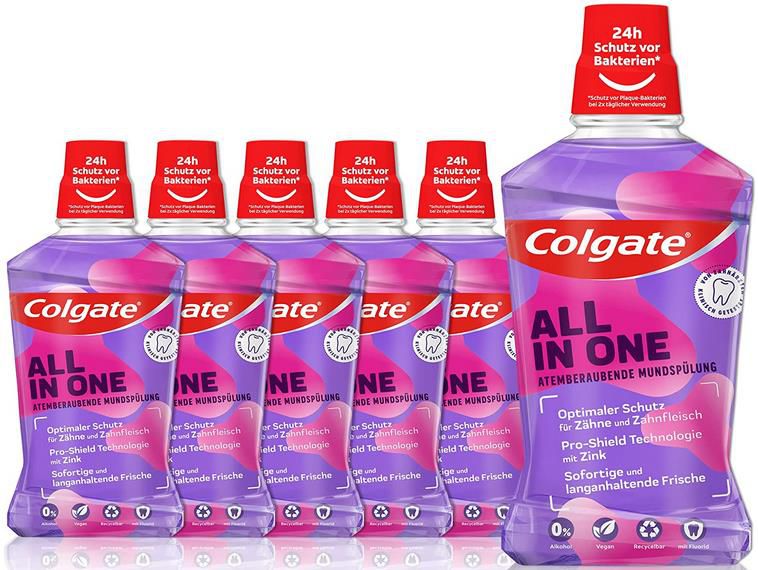 6er Pack Colgate Mundspülung All In One ab 10,74€   Prime Sparabo