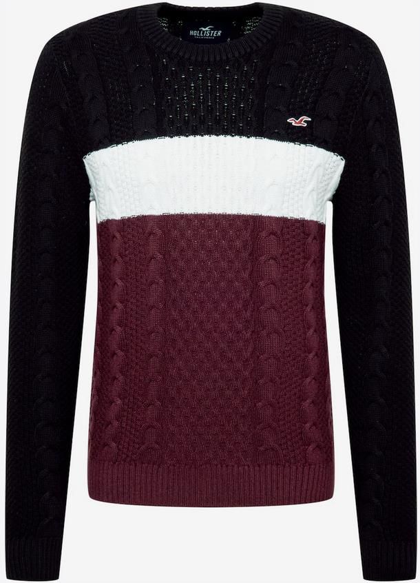 Hollister Herren Strick Pullover in Bordeaux für 39,90€ (statt 50€)