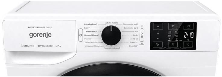 Gorenje WNEI74SBPS Waschmaschine mit 7 kg, 1400 U/Min. ab 299,99€ (statt 385€)