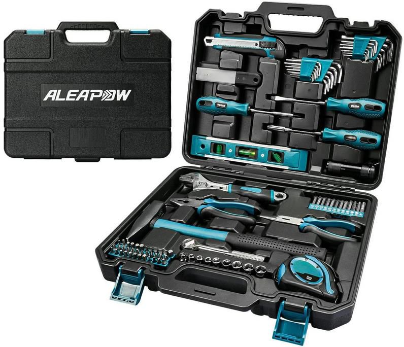 Aleapow Haushalts Werkzeugset mit Koffer, 102 tlg. für 41,99€ (statt 60€)