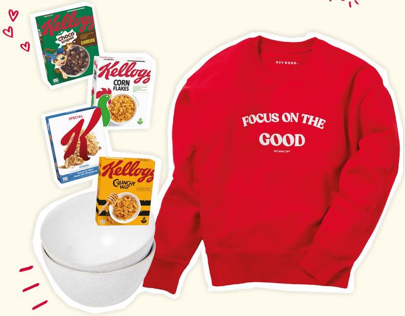 Gewinnt Eins von Zehn SOS Morning Packages mit Kelloggs