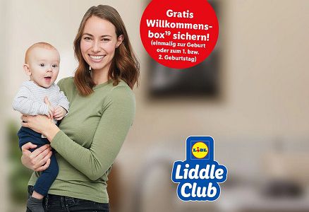 Mit dem Lidl Liddle Club Willkommensbox gratis abholen