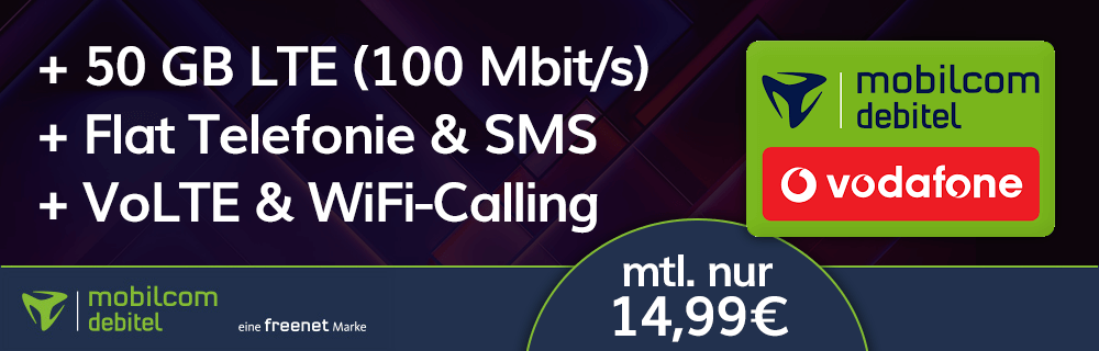Allnet-Flat mit 50GB LTE