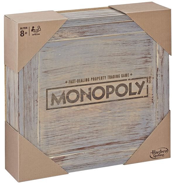 Monopoly Rustic Sonderedition aus Holz für 31,60€ (statt 60€)