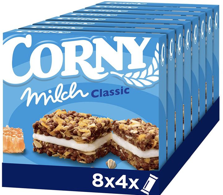 32 Riegel Corny Milch Classic ab 7,99€ (statt 10€) &#8211; Prime Sparabo