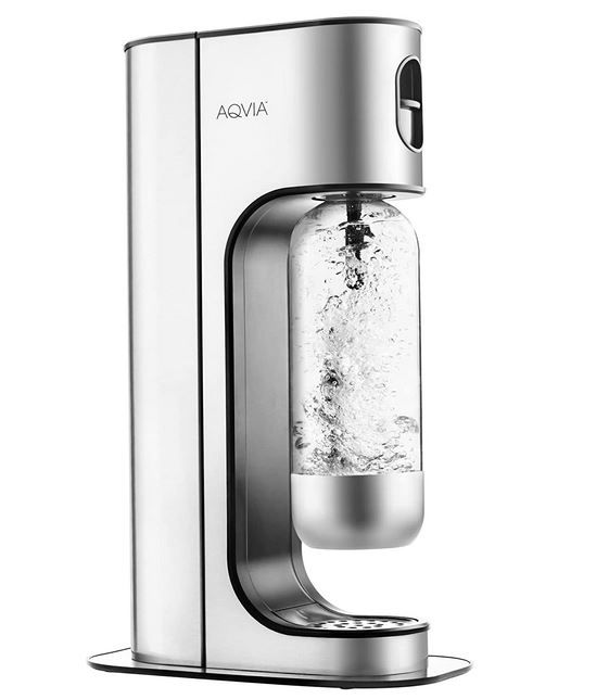 Aqvia Exclusive Edelstahl Wassersprudler + 2 PET Flaschen für 54,90€ (statt 74€)