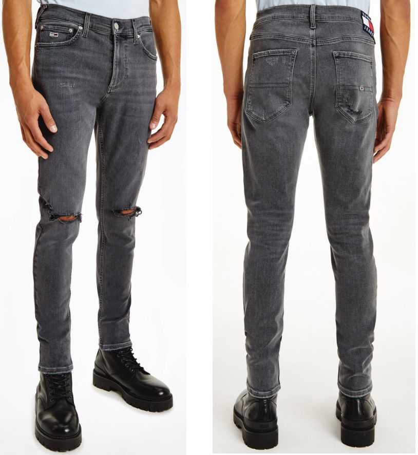 Tommy Herren Jeans SCANTON in Slim Fit und Schwarz für 67,10€ (statt 85€)