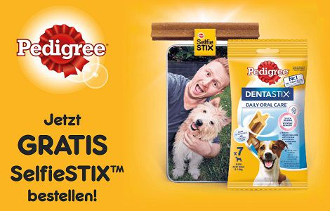 Bei Pedigree einen gratis SelfieSTIX abschöpfen