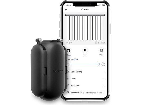 SwitchBot Curtain 2   Vorhangsystem für U Schienen für 65,90€ (statt 85€)