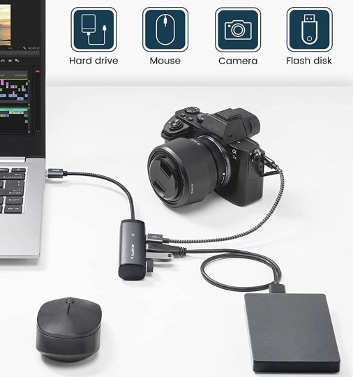 RAMPOW USB Adapter mit 4x USB 3.0 für 9€ (statt 14€)   Prime