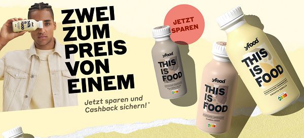 Yfood: Zwei zum Preis von Einem